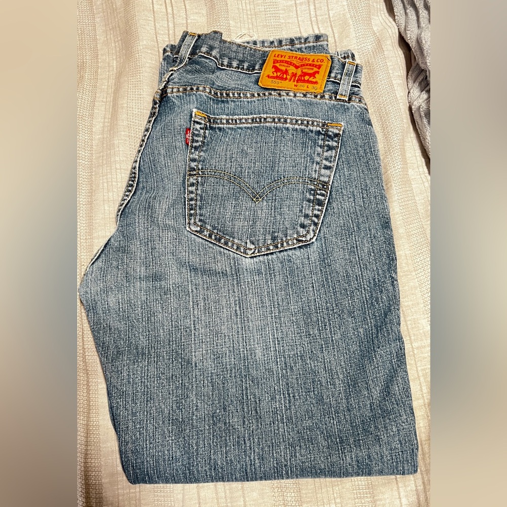 Levi's 559 Light Blue Denim Jeans 36x30
